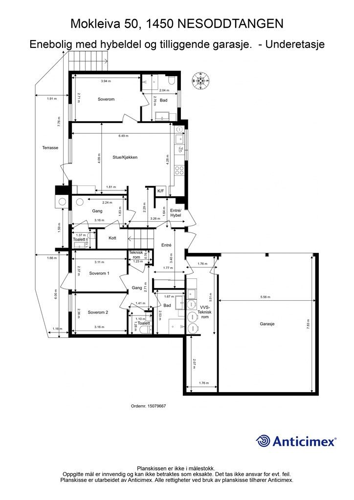 Plantegning u. etasje