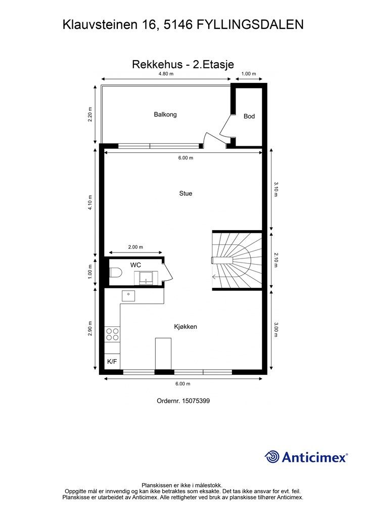 - Plantegning 2. etasje -