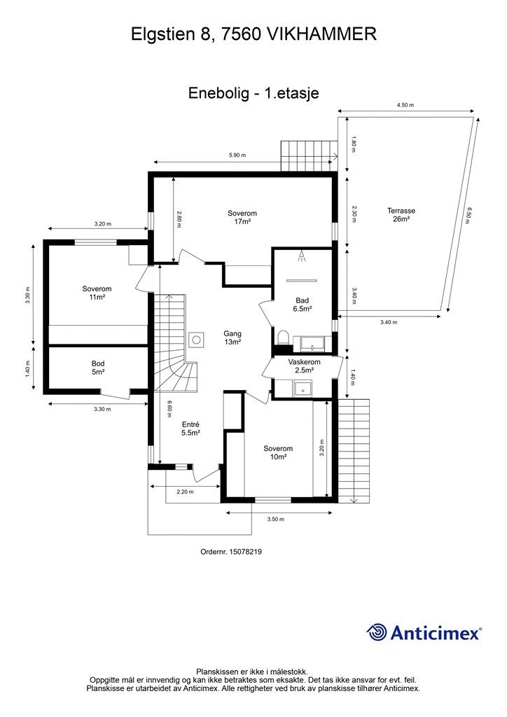 Planskisse 1. etasje.