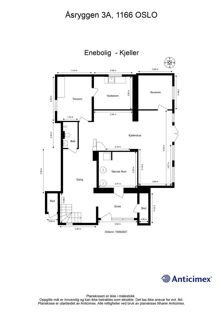 Plantegning - Kjeller.