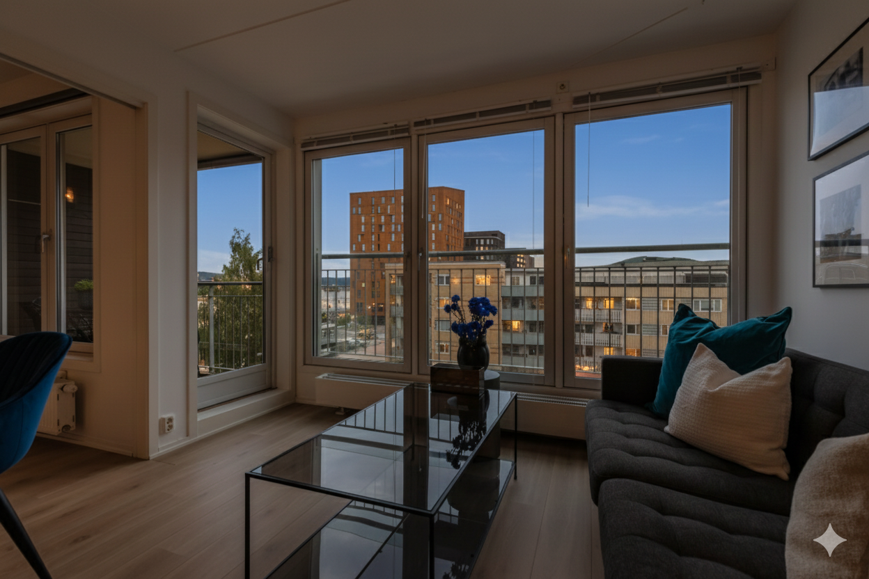 Digitalt redigert kveldsbilde. Foto: Trond Reder