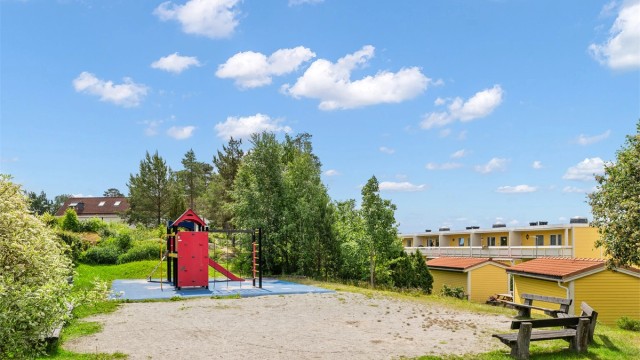 På fellesområdet finnes det også lekeplass for de minste.
