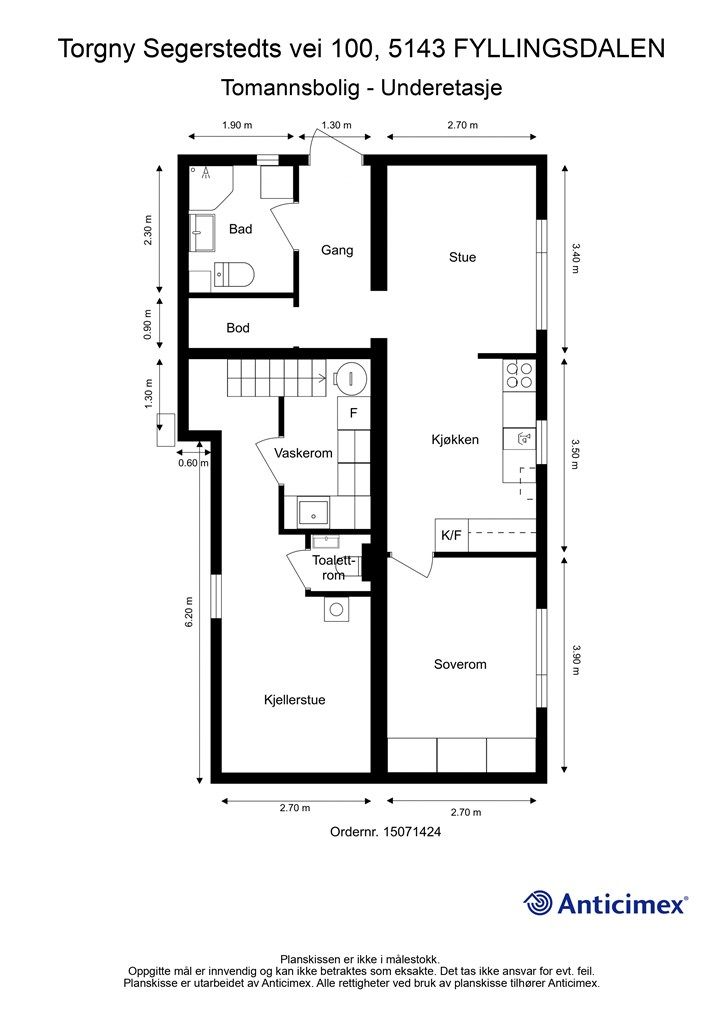 Plantegning - Underetasje
