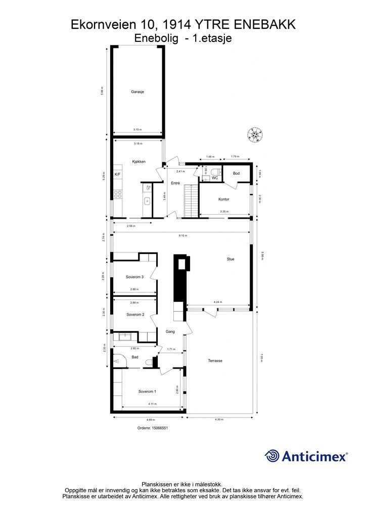 Plantegning - 1. etasje