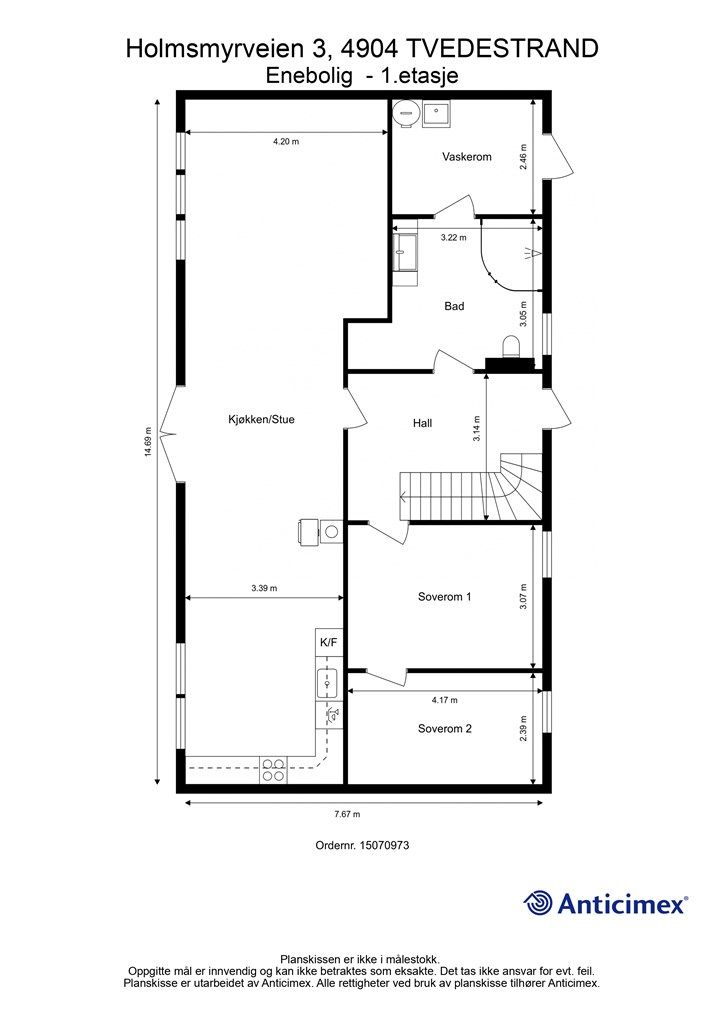 Plantegning 1. etasje