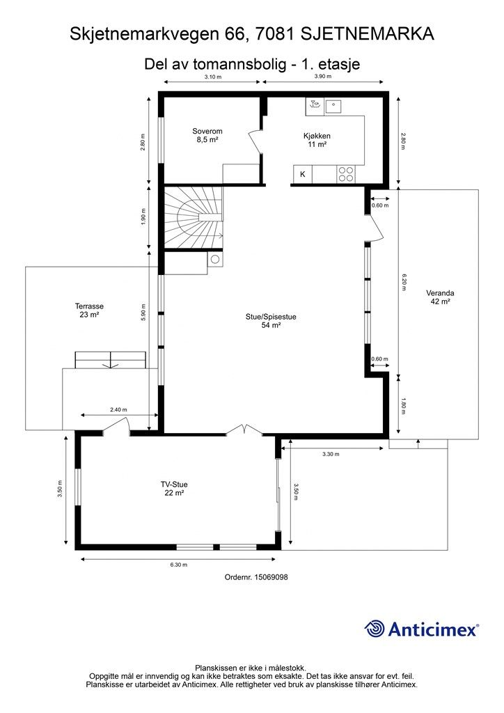 Planskisse 1. etasje.