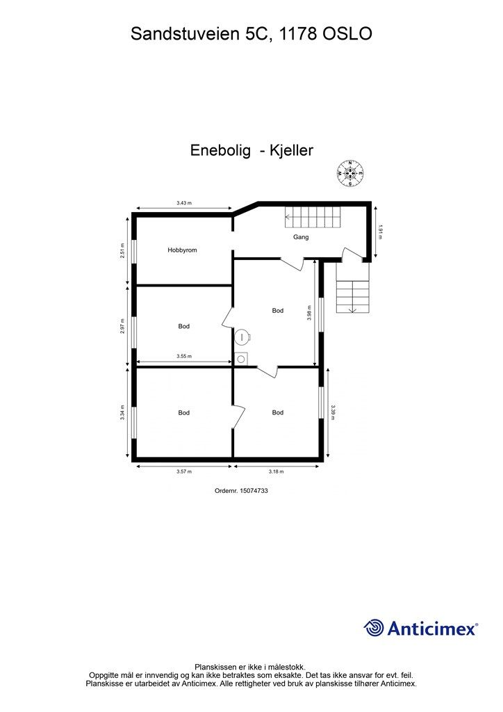 Plantegning - Kjeller