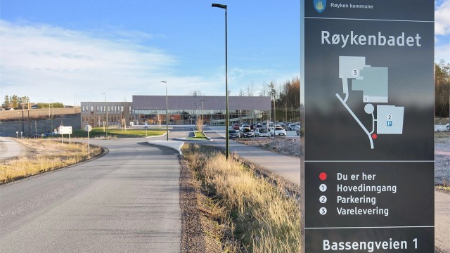 Røykenbadet med alt fra svømmehall og treningssenter, til klatrevegg og helsebygg