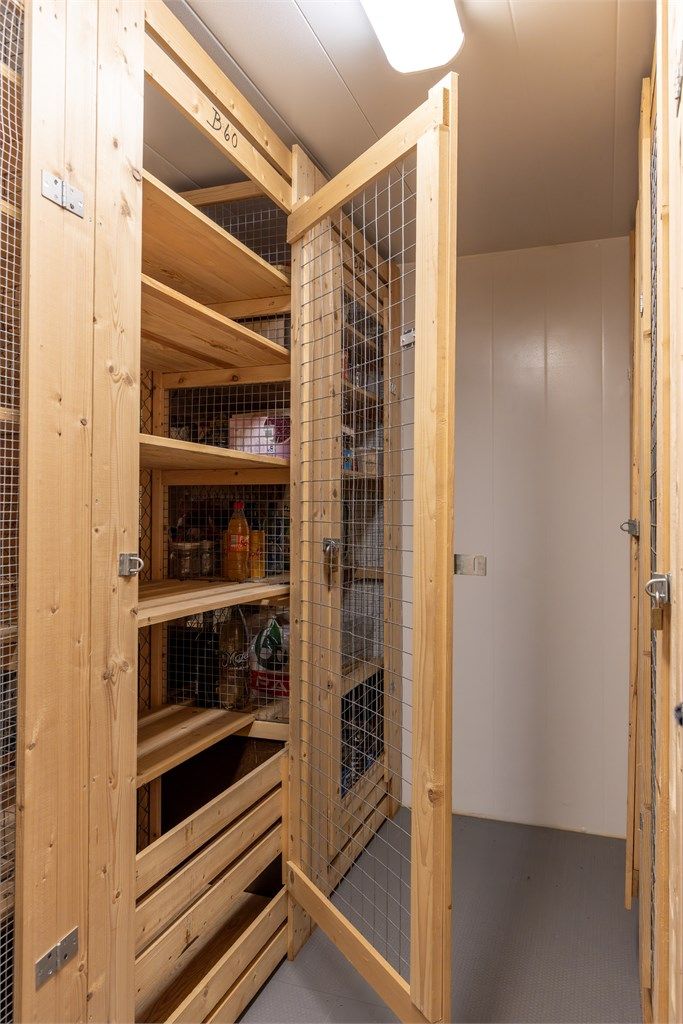 Skap i felles kjølerom