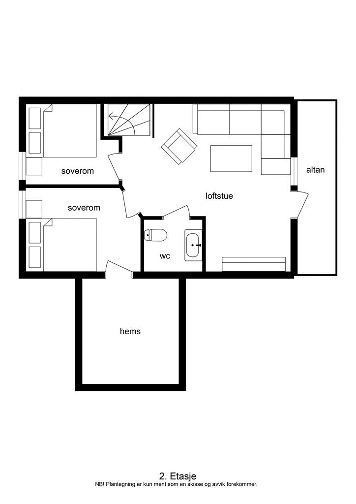 Plantegning 2. etasje 