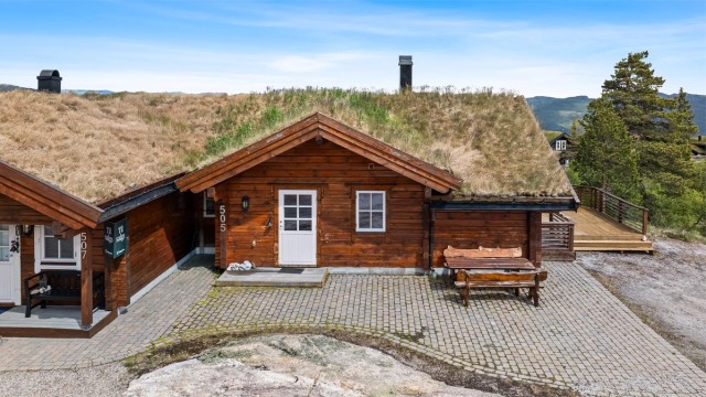 Duohytte med god romløsning og flotte uteområder