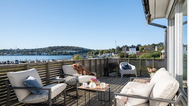 Nydelig utsikt ut mot innseilinga til Stavanger.