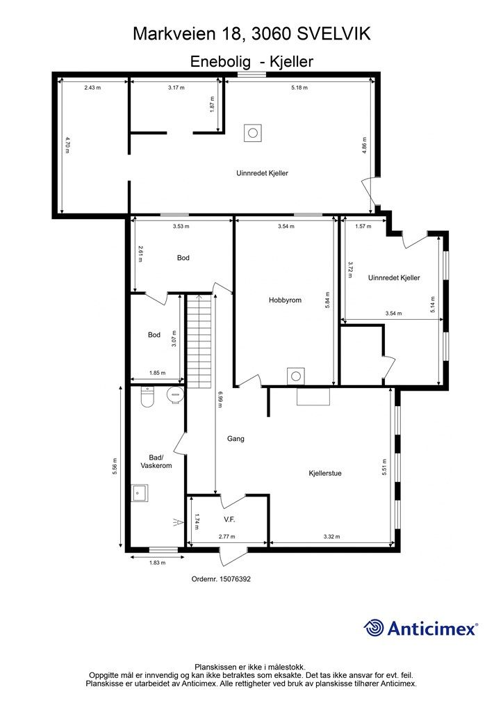 Plantegning - Kjeller