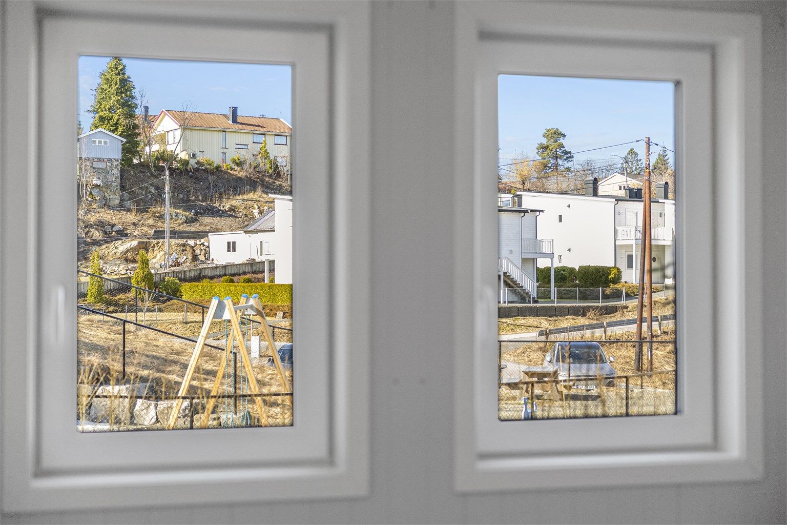 Utsikt fra hovedsoverom.