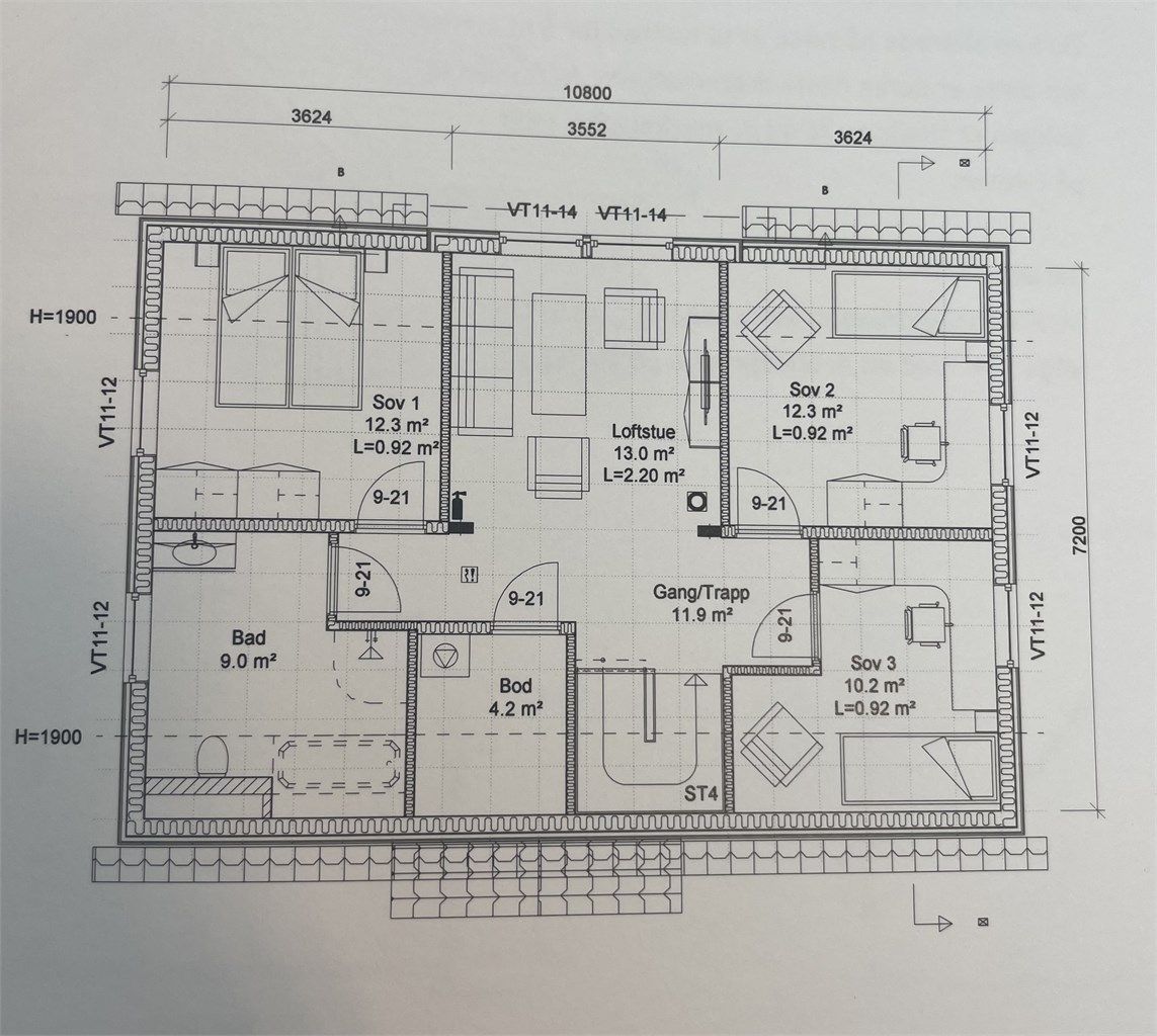 Plantegning 2. etasje