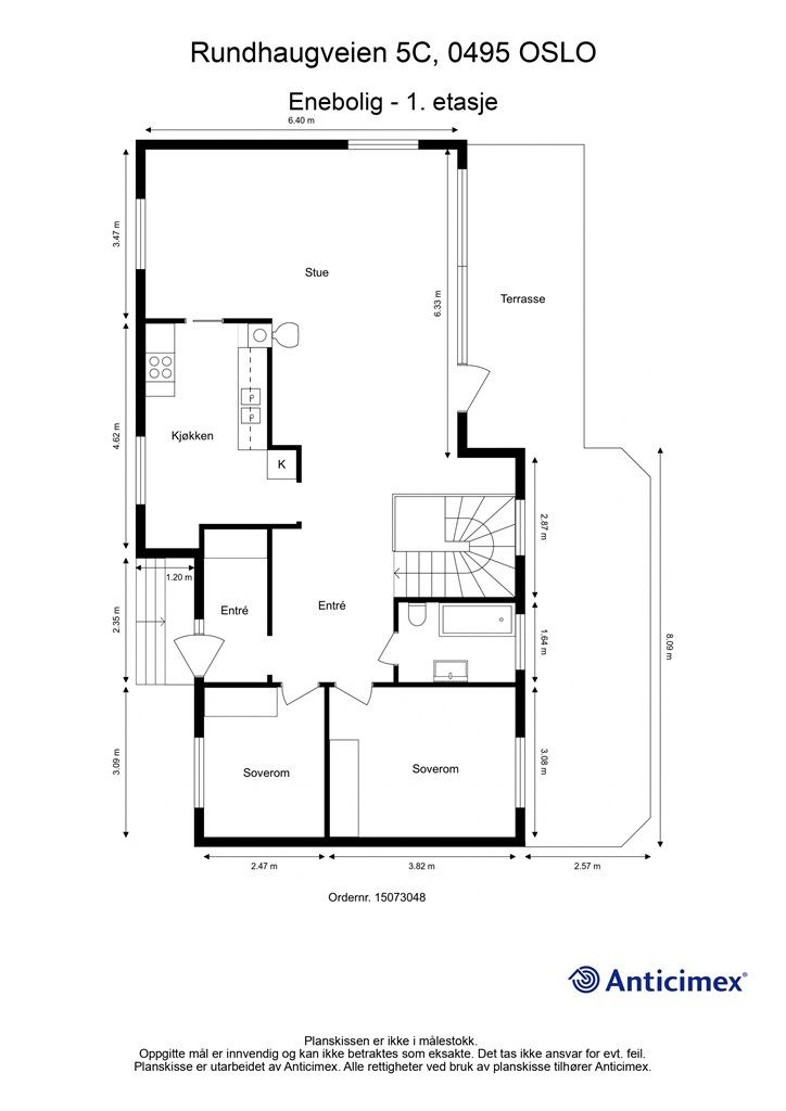 Planskisse - første etasje