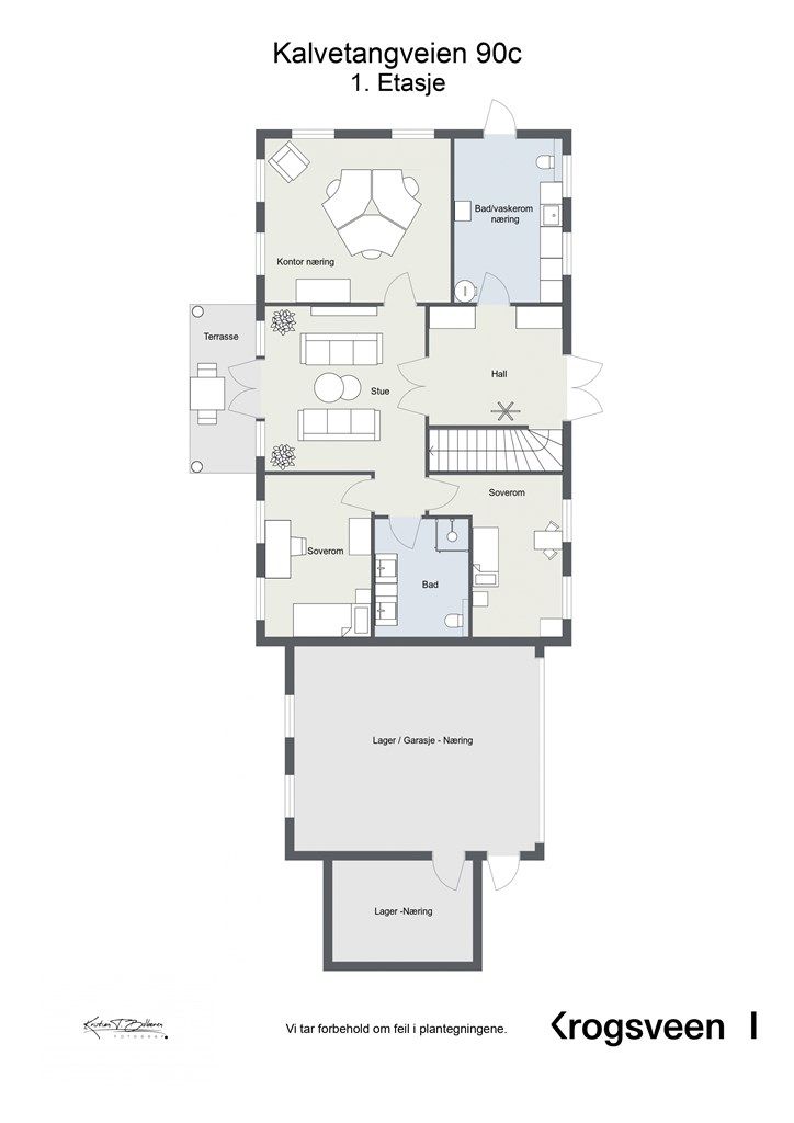 Planskisse 1. etasje.