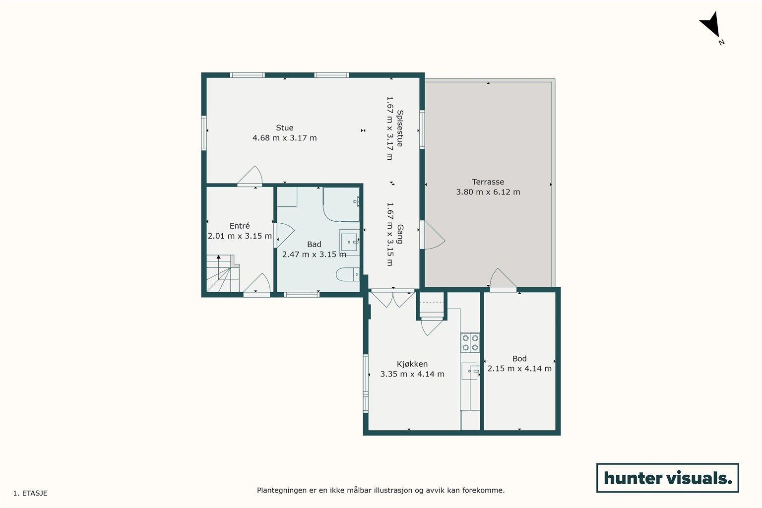 Plantegning 1. etasje