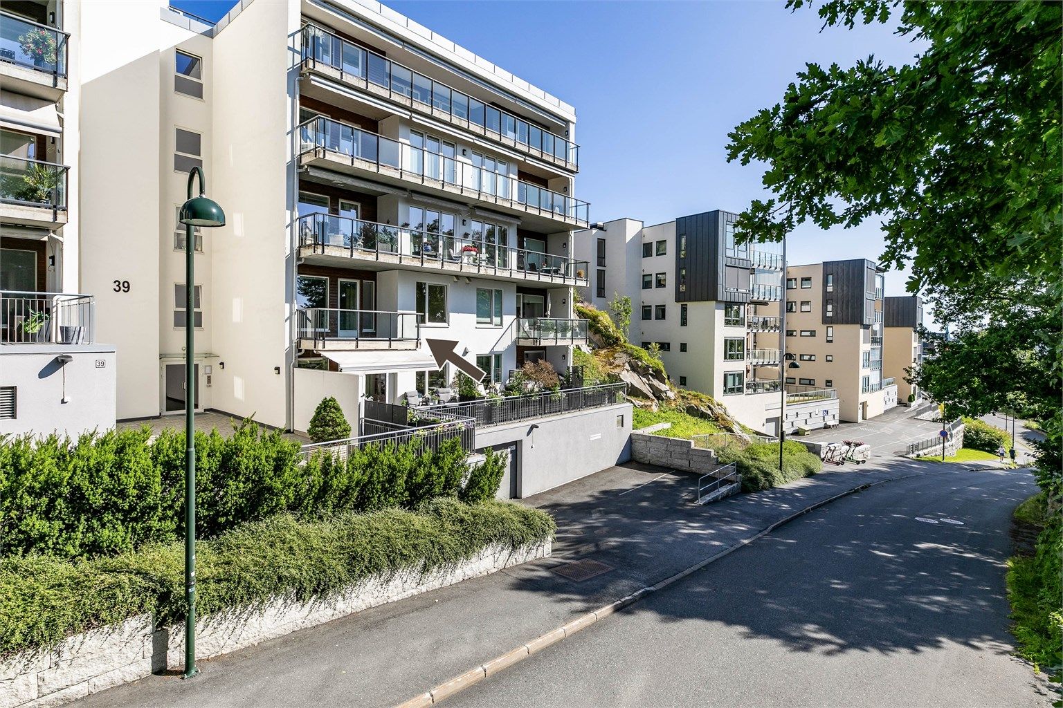 Velkommen til Røysveien 39 og leilighet H0205 - presentert av Krogsveen. Fotograf; Børge Oppegård.