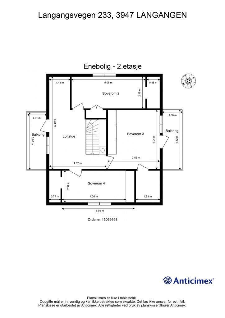 Plantegning 2. etasje.