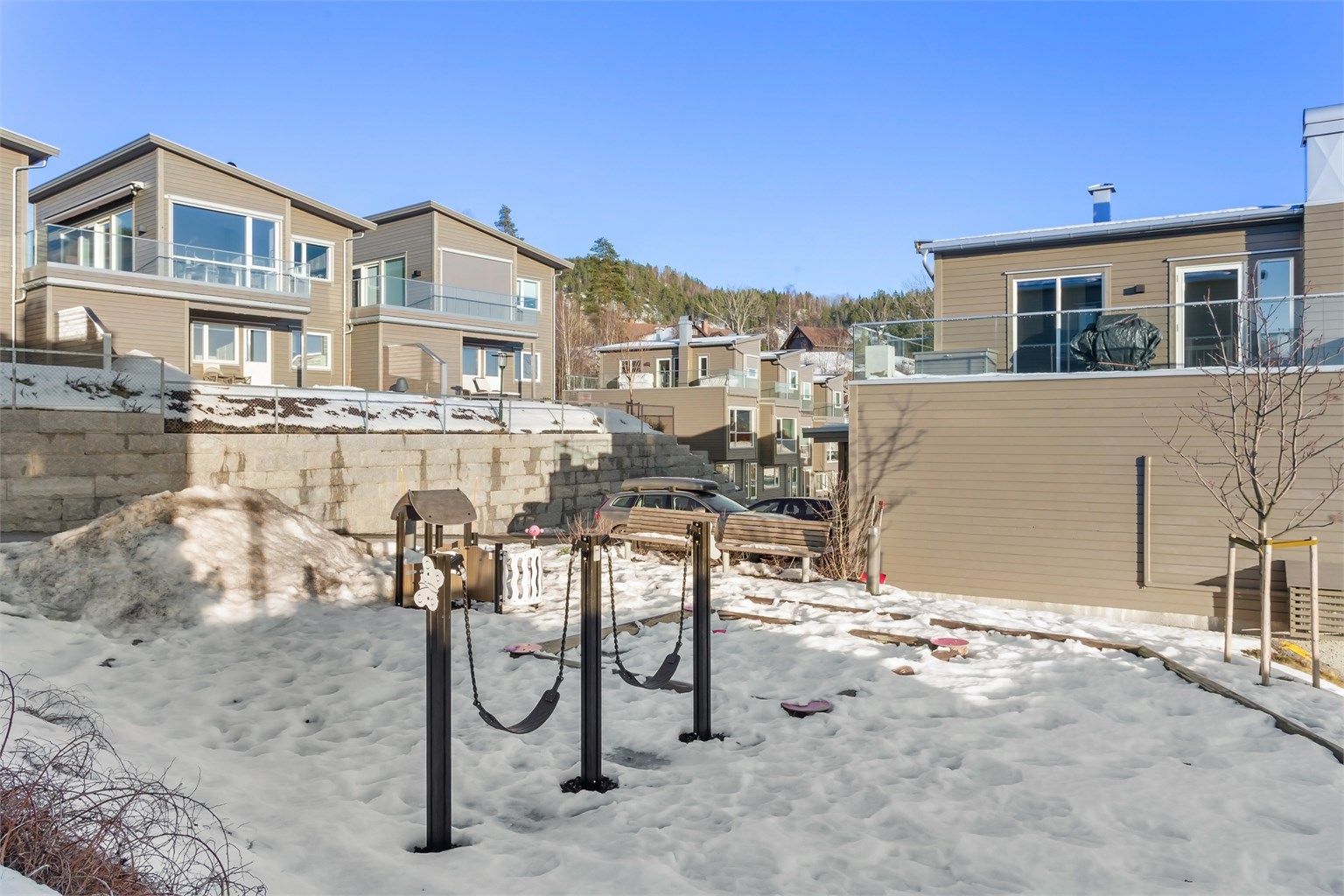 Lekeplass på sameiets fellesareal