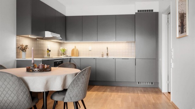 Oppgradert hvitevarepakke fra Electrolux valgt som tilvalg ved oppføring.