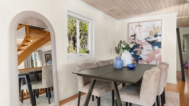 Plass til møblering av langbord