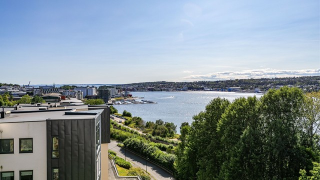På takaltanen sees utsikt helt til havgapet i Ytre Oslofjord.
