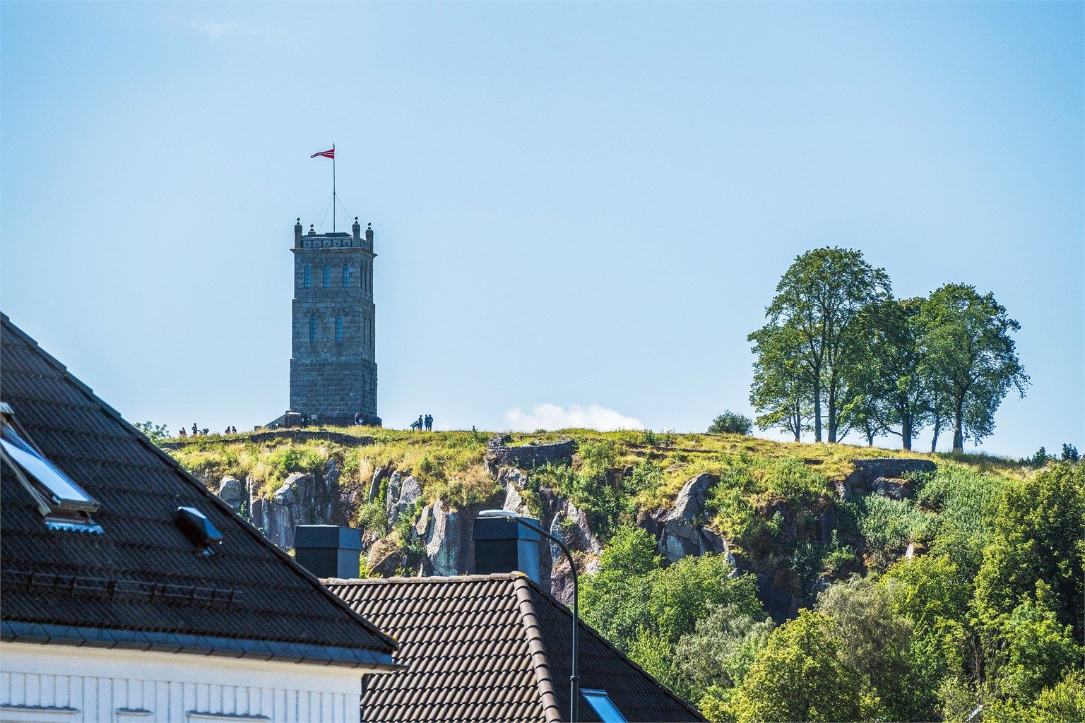 Nydelig utsikt mot Slottsfjell - Tønsbergs hovedattraksjon! 