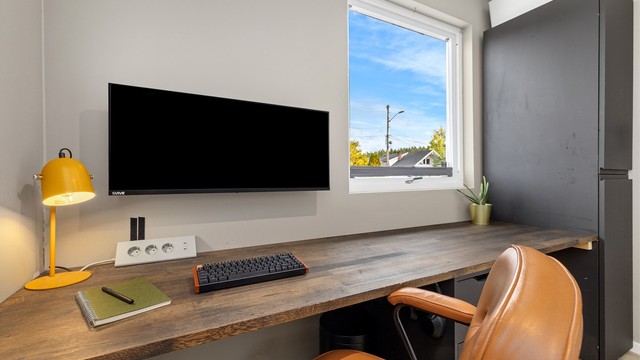 Dette vil også fungere godt som barnerom, gjesterom eller kontor.