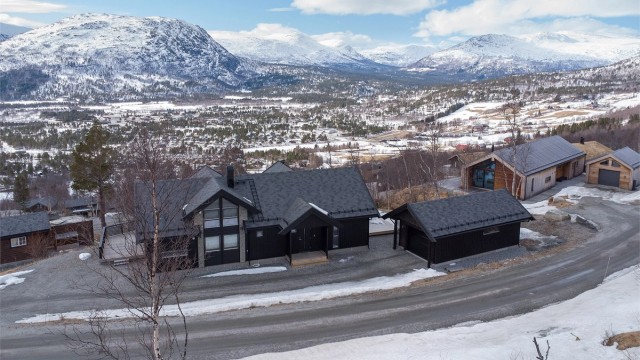 Utsikt fra tomten mot Rånåkollen