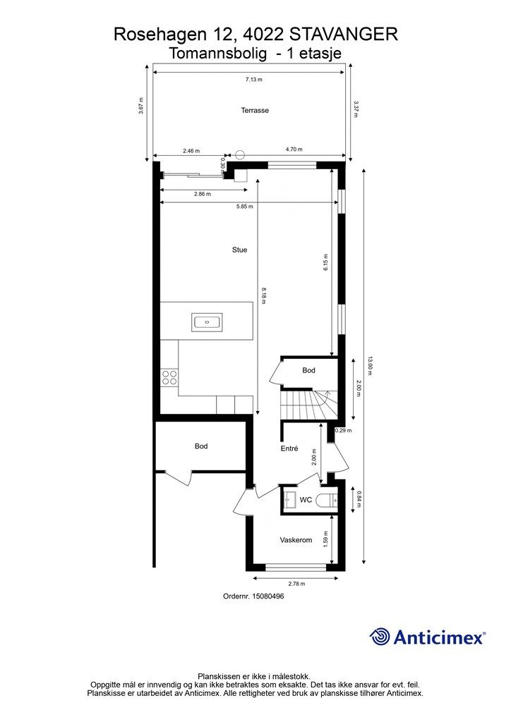 Plantegning 1 etasje