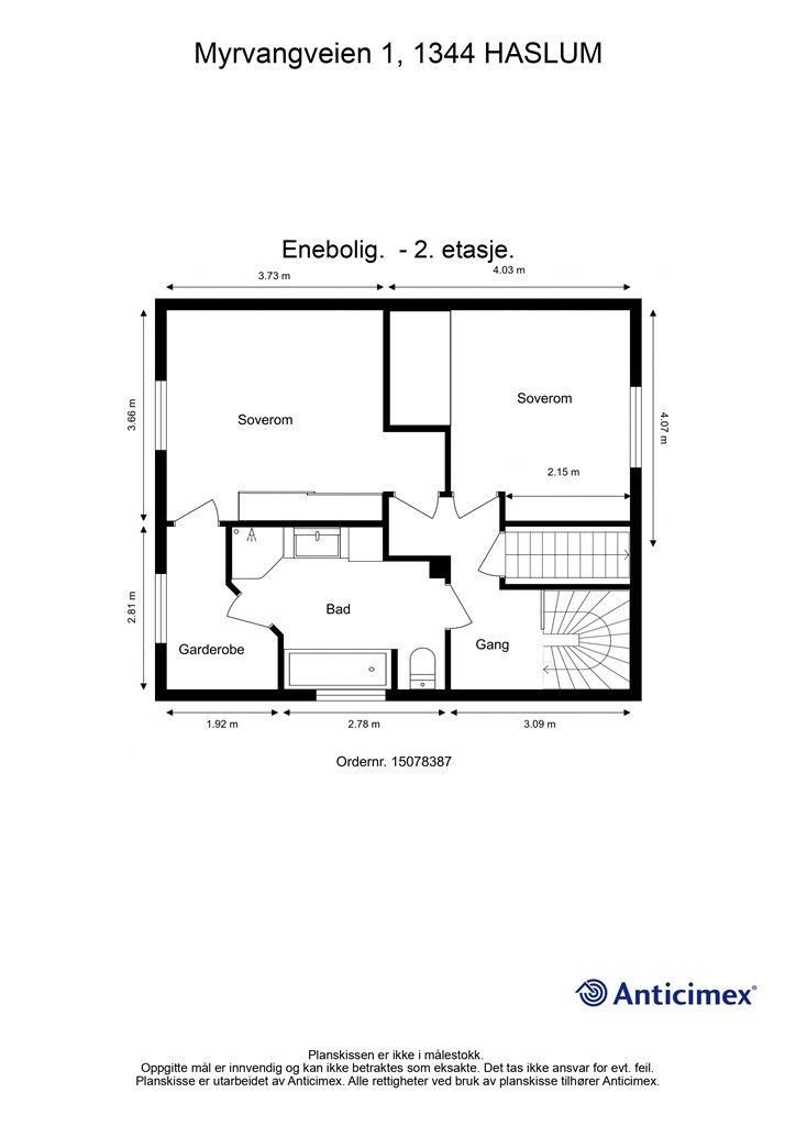 Plantegning 2. etasje