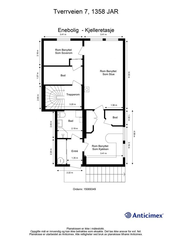 Plantegning - Underetasje