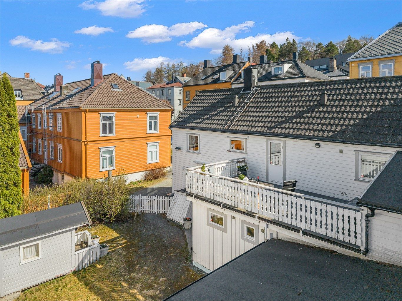 Denne delen av Møllenberg omtales gjerne som den rolige delen, samtidig som man bor midt i byen.