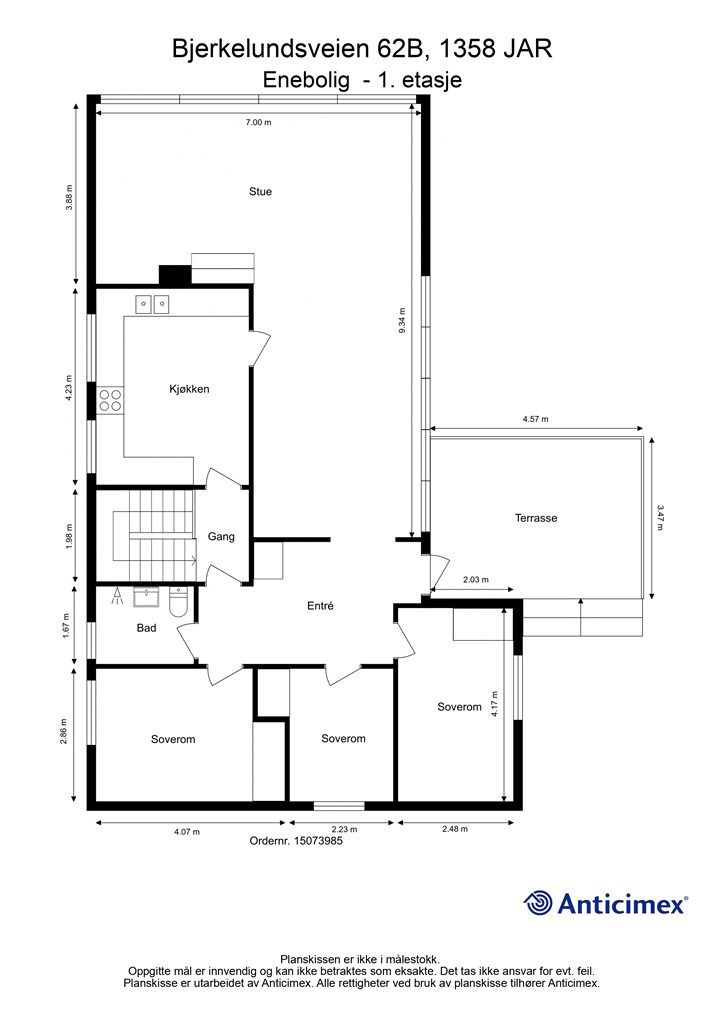 Plantegning 1. etasje