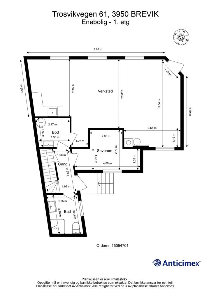 Plantegning 1. etasje