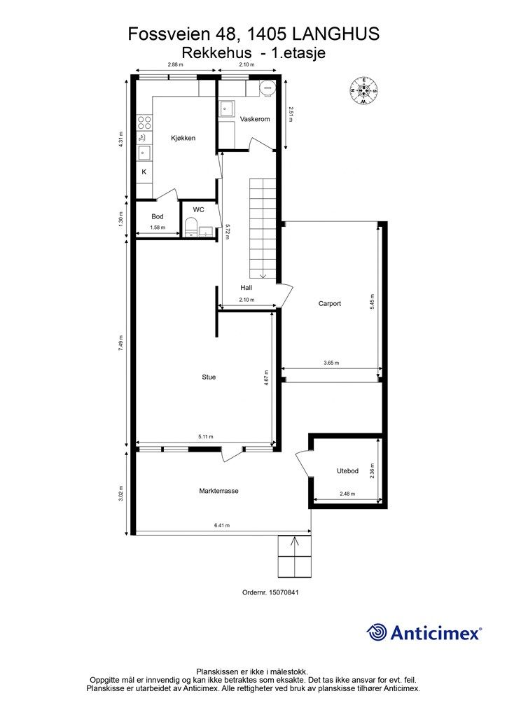 Plantegning - 1.etasje