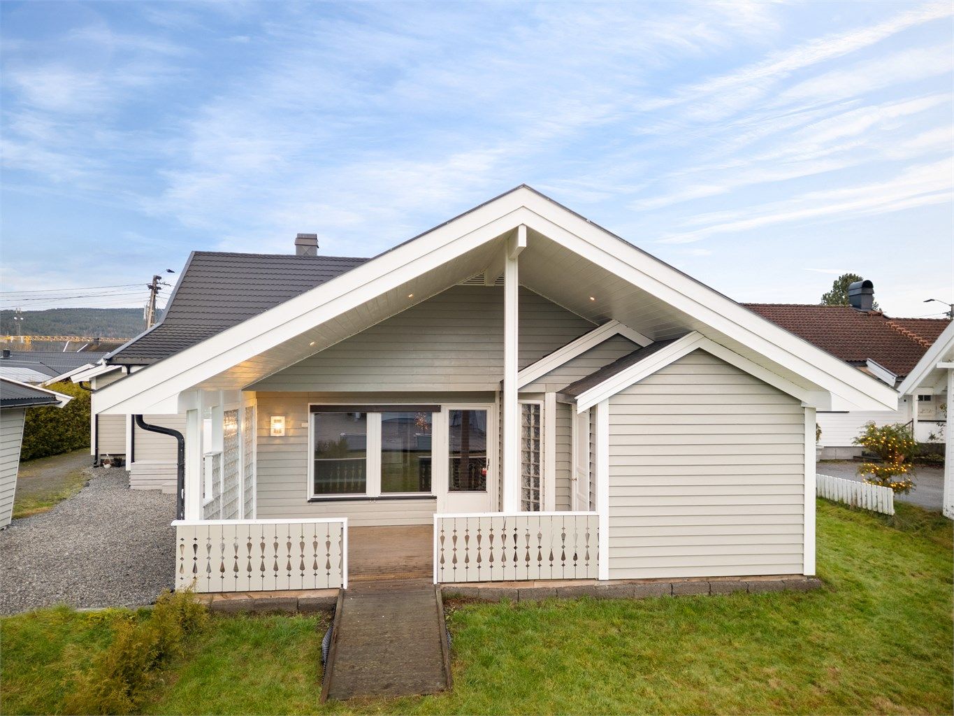 Overbygget terrasseplatting på ca. 14 kvm