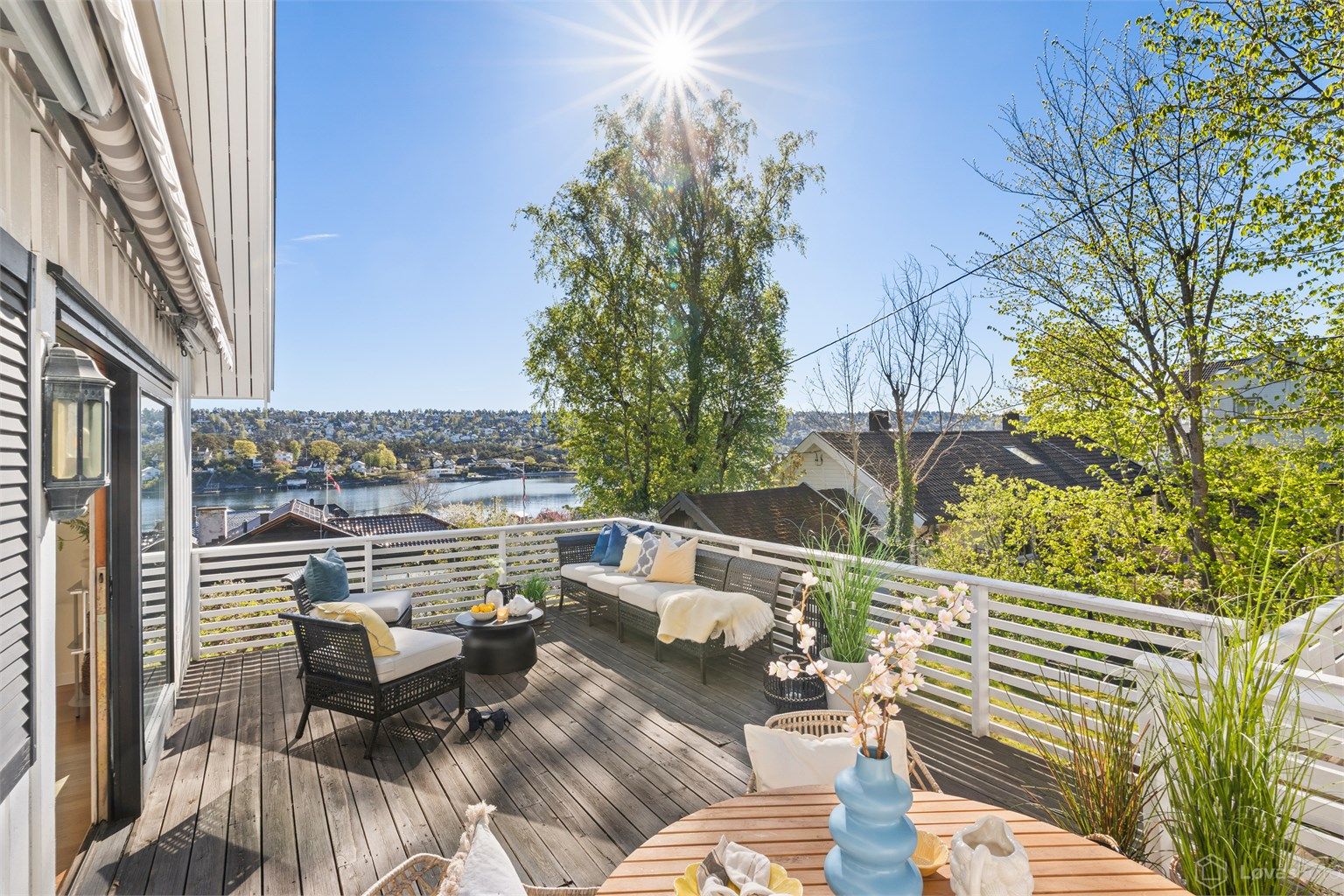 God plass til møblering på terrassen