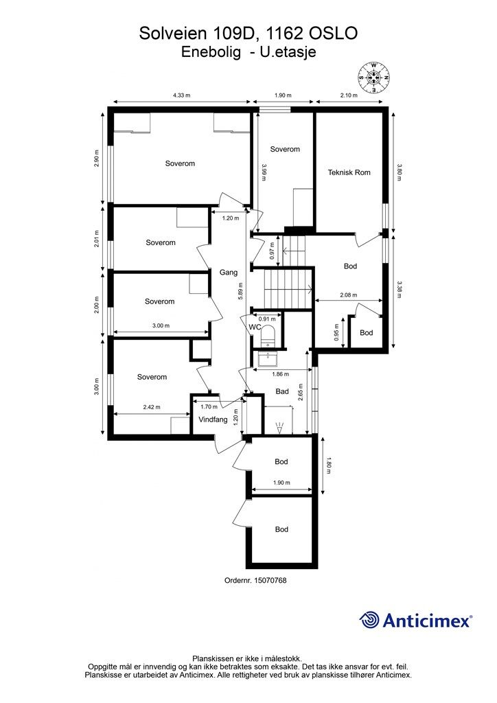 Plantegning - Underetasje