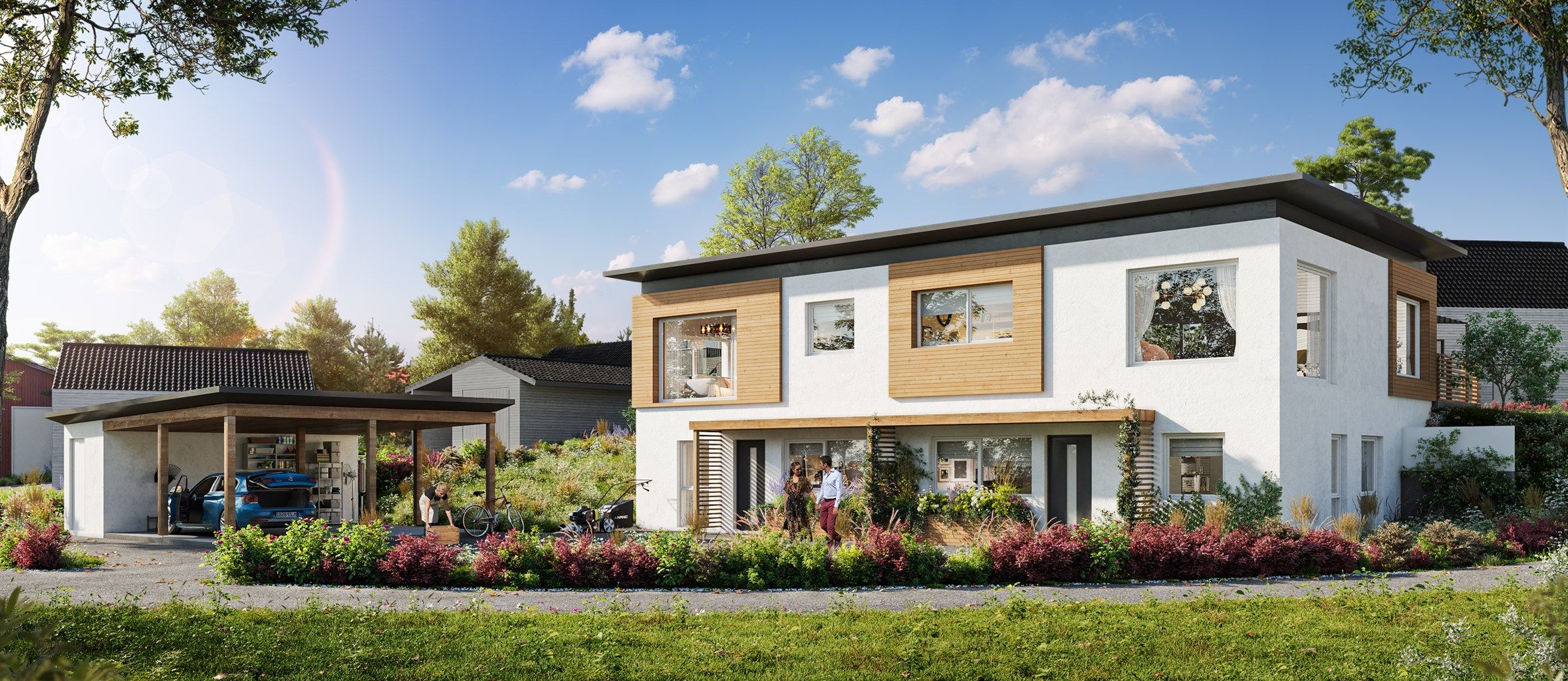 Tomten i Våkkroken 9B presenteres av Kenneth Graarud Olsen i Krogsveen. Rammetillatelse er gitt for oppføring av tomannsbolig.