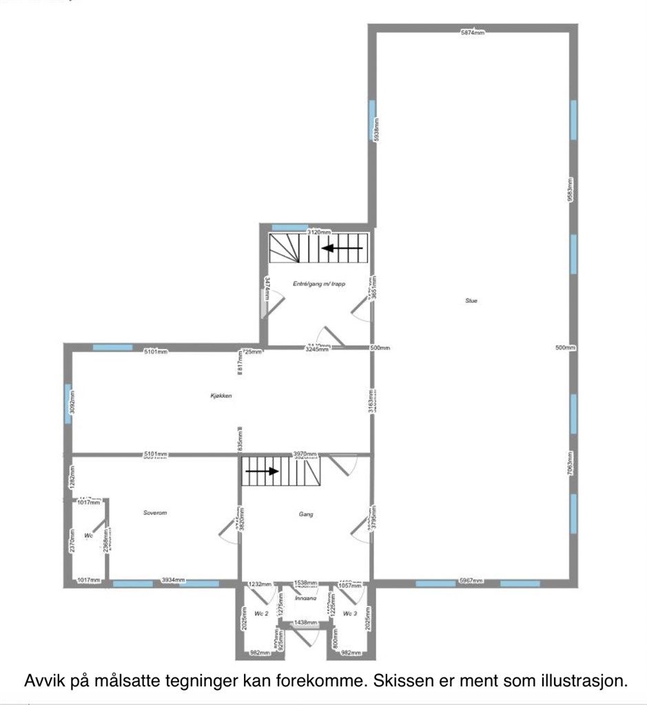 Plantegning 1. etasje - Gamle Kongsbergvei 448(Forsamlingslokale)