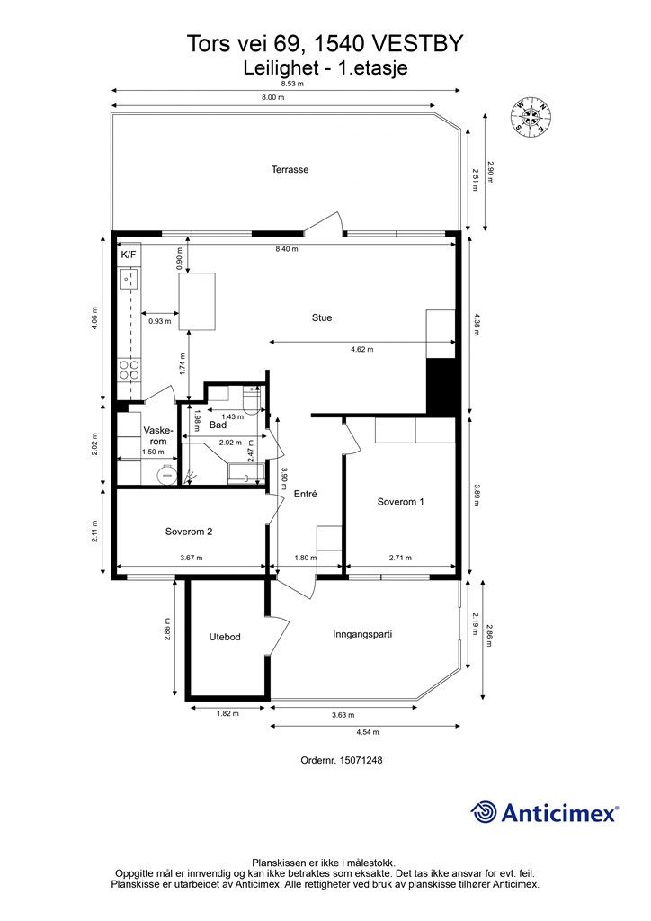 Planskissen er veiledende.
