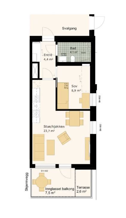 Planskisse fra utbygger