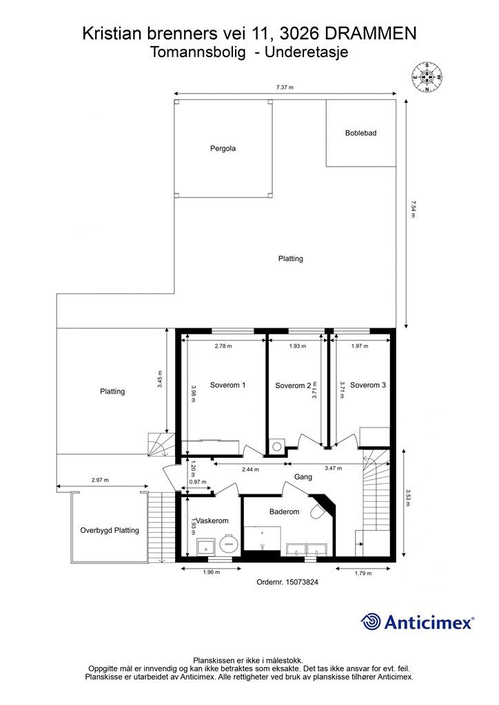 Plantegning - Underetasje