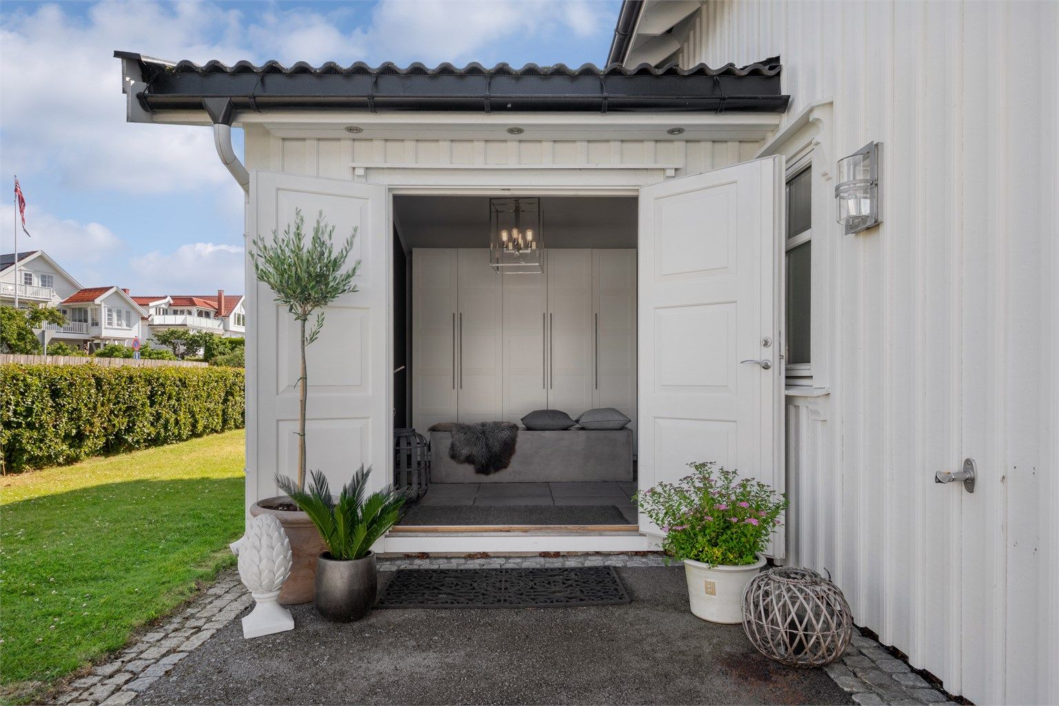 Innbydende vindfang.