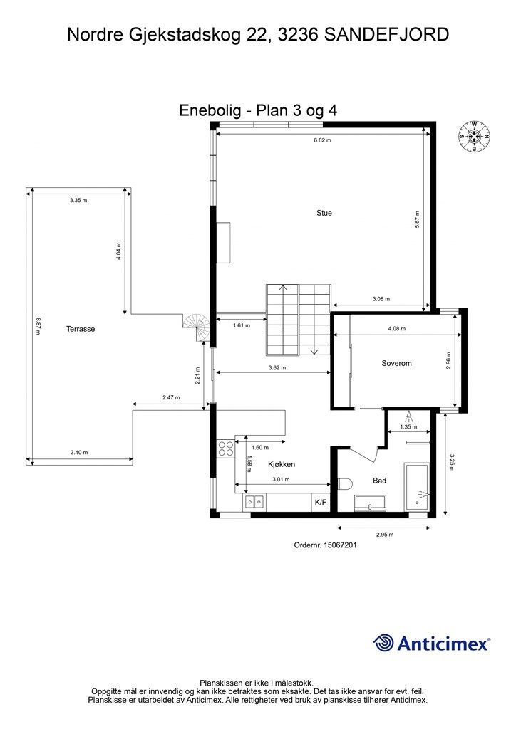 Plantegning plan 3 og 4