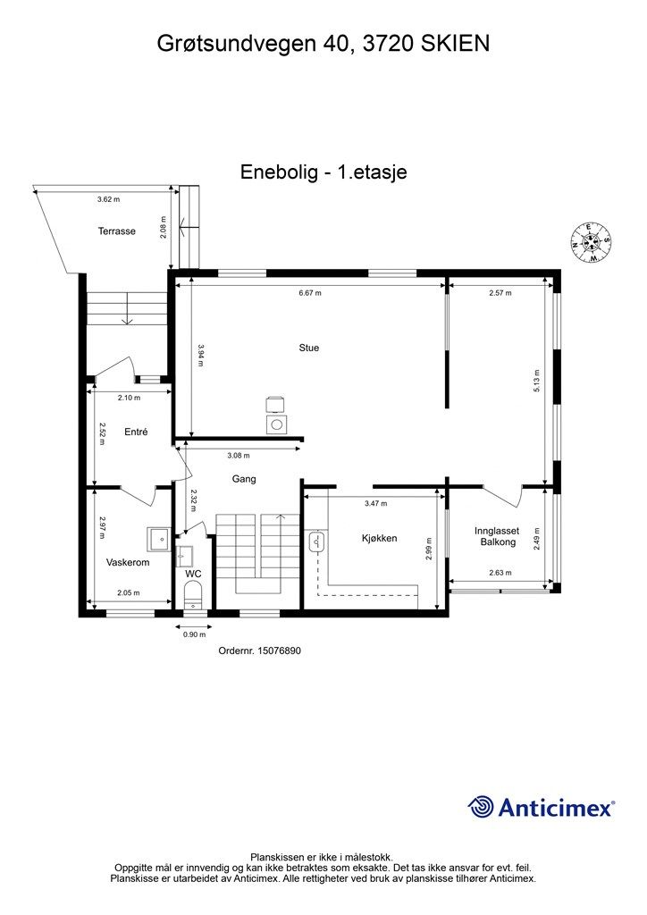 Plantegning 1.etasje.