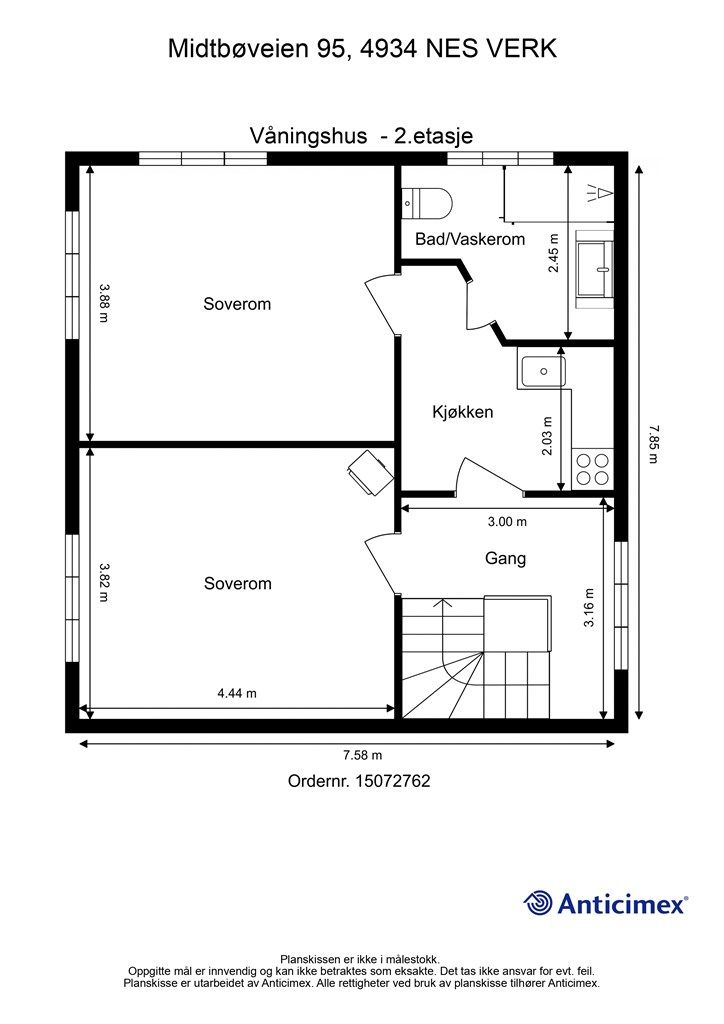 Plantegning 2. etasje